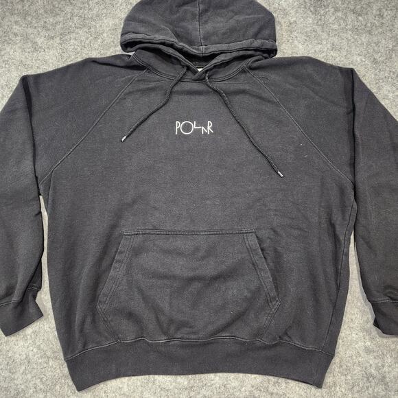 Polar Skate Co Mens L Large Black Default Pullover Sweatshirt Skateboard Hoodie - Picture 4 of 14